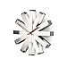 Umbra Ribbon Modern Wall Clock, Battery Operated Quartz Movement, Silent Non Ticking Wall Clocks, Stainless Steel