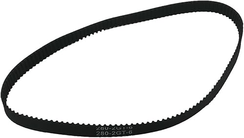 Wmaoshuang - Correa de distribución GT2 de 0.236 pulgadas de ancho de la correa de goma de bucle cerrado, longitud de transmisión de la correa de
