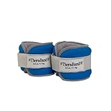 Thera-Band Comfort Fit Ankle/Wrist Cuff Weight Sets - Sold in Pairs-5lbs-Blue