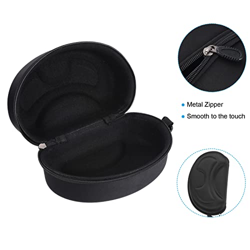 PATIKIL Snow Goggle Bag & Case, EVA Glass Case with Microfiber Ski Goggles Pouch for Eyeglass Sunglasses, Black, 210*120*110mm - Image 4