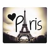Eiffel Tower Love Paris Rectangle Mouse Pad,Gaming Mouse Pad