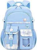 JMSUN Mochila Escolar Meninas,Saco de escola da menina - Mochila infantil para crianças meninas, mochilas escolares para meninas, padrão de impressão requintado