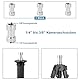 UTEBIT 26 Stück Kamera Schraube Gewindeschraube 1/4 auf 3/8 Adapter, Kamera Stativ Adapter Schrauben Set Kompatibel für Kamera, Stativ, Einbeinstativ, Kugelkopf, Blitzlicht, Schnellwechselplatte