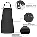 Fodlon 2 Piezas Delantal de Chef con 3 Bolsillos para Hombre Mujer,...