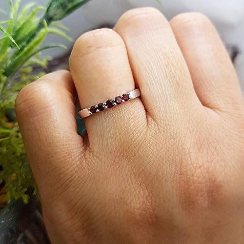 Dazzlingrock Collection Round Diamond or Gemstone 5 Stone Wedding Band for Women in 10K/14K/18K Solid Gold3