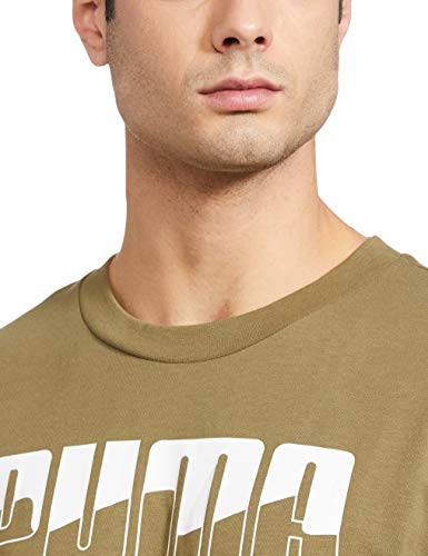 Puma Rebel Bold, Maglietta Uomo, Verde (Burnt