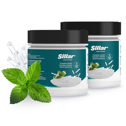 Sillar Sauna Accessories, Menthol Crystals 2x100g, Menthol Crystals for The Sauna for Inhalation | Sauna Infusion, Congestion Blocked Nose, Natural Menthol Crystals | Ideal Sauna Gift Sauna