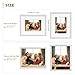 HappyHapi 8x10 Picture Frame Set of 6, 8x10 White Picture Frame Display Pictures 5x7 with Mat or 8x10 Without Mat. Wall Hanging Photo Frame or Tabletop Display Gallery Frame (White)