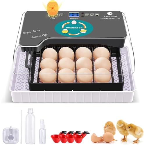 Incubateur Oeuf Automatique, 12 Oeufs Couveuse Automatique...