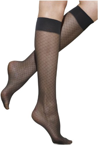 Silkies Women's Honeycomb Sheer Trouser Socks 2 Pair Pack