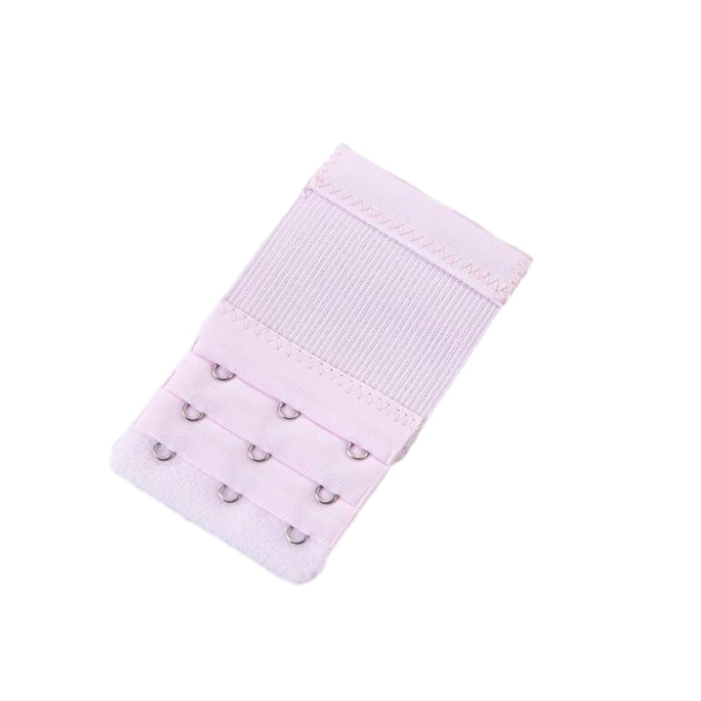 Kixzsaz Pink Extension Strap Bra Extenders 3 Rows 3 Hook Multicolor Lengthened Back Lingerie Replacement Intimates Underwear,