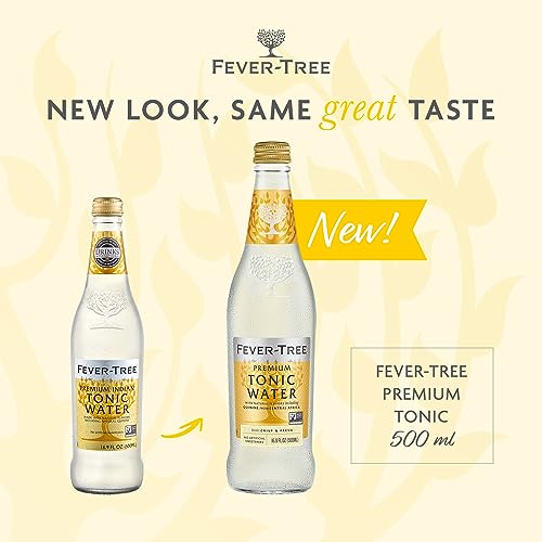 Image of Fever-Tree Premium Indian Tonic Water, No Artificial Sweeteners, Flavourings or Preservatives, 16.9 Fl Oz (Pack of 8)