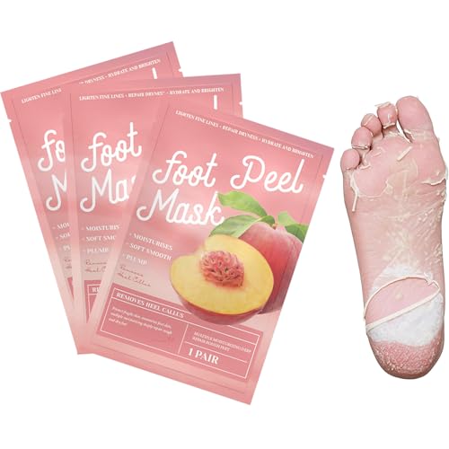 5 Pares de Máscaras Hidratantes de Pies, Máscara para Pelar Los Pies, Calcetines Exfoliantes para Los Pies, Mascarilla Exfoliante de Pies, Restaurar los Pies Suaves Del Bebé, para Hombres y Mujeres