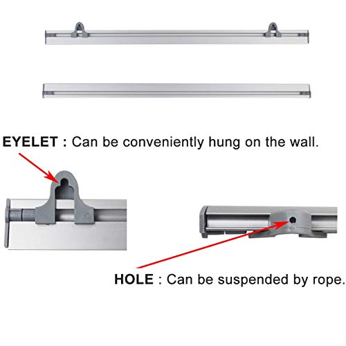 Poster Hanger Banner Frame Aluminum Material For Wall Home Decor Wall Art,Matt Silver(48 Inches Wide) #TOP2