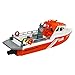 CRAFTLZ 1/32 Scale Remote Control Boat for Adults, 2.4G 8KM/H RC Rescue Boat Model, Mini RC Model for Teens (RTR Version)