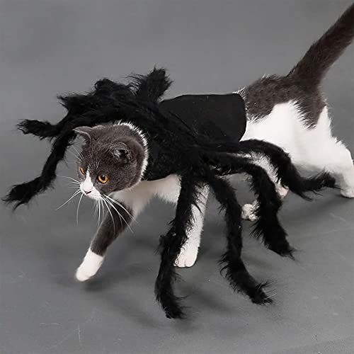 Traje de aranha de Halloween para cães pequenos | Pet Cosplay Vestuário Acessórios Simulação Spider