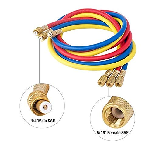 Image of SANAVYA Refrigerant Gas Charging Line 3 in 1 /AC Gas Pipe 3 in 1 Pipes