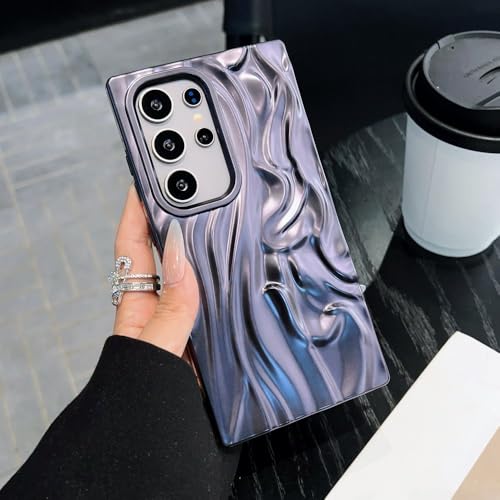 Samsung S25 S24 Plus S23 Ultra FE A56 A36 A26 A16 A06 A55 A35 A25 A15�p�������b�L3D�����N���E�F�[�u�P�[�X�A�t�@�b�V�����V���C�j�[�A�u���b�N�AGalaxy A06�p