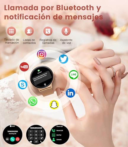 La Mejor Recopilación de reloj inteligente de mujer comprados en linea. 29 reloj inteligente de mujer marca SIEMORL (2)