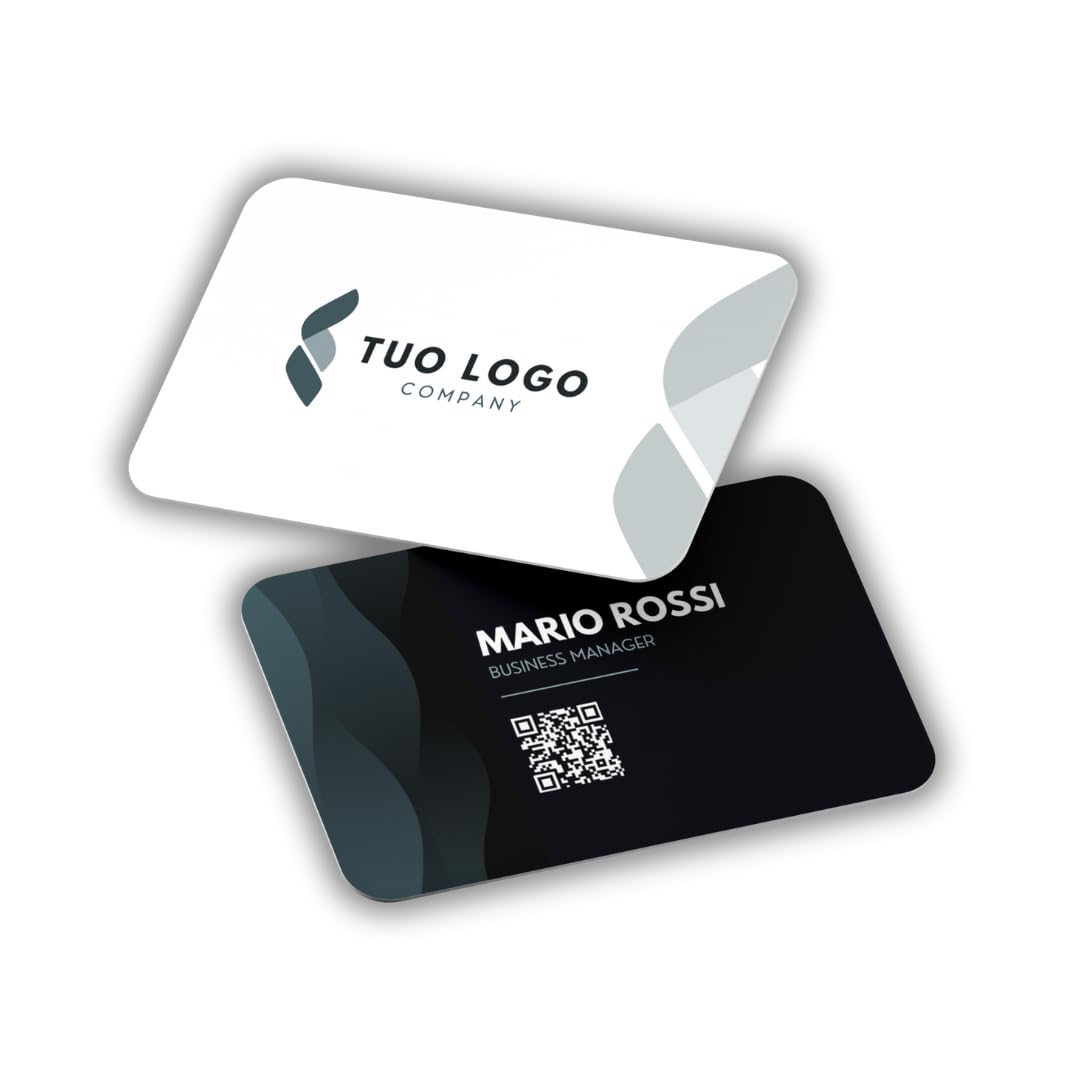 Biglietto da Visita Digitale NFC Personalizzato, Compatibile Android iOS, Condividi Contatti e Social Media
