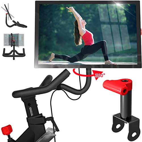 Swivel Mount Compatible with Peloton Bike OG Pivot for Off-Bike Workout 360 Movement Swivel Adapter Monitor Screen Attachment Accessories for Turning Screens Easy Installment& Sturdy Red