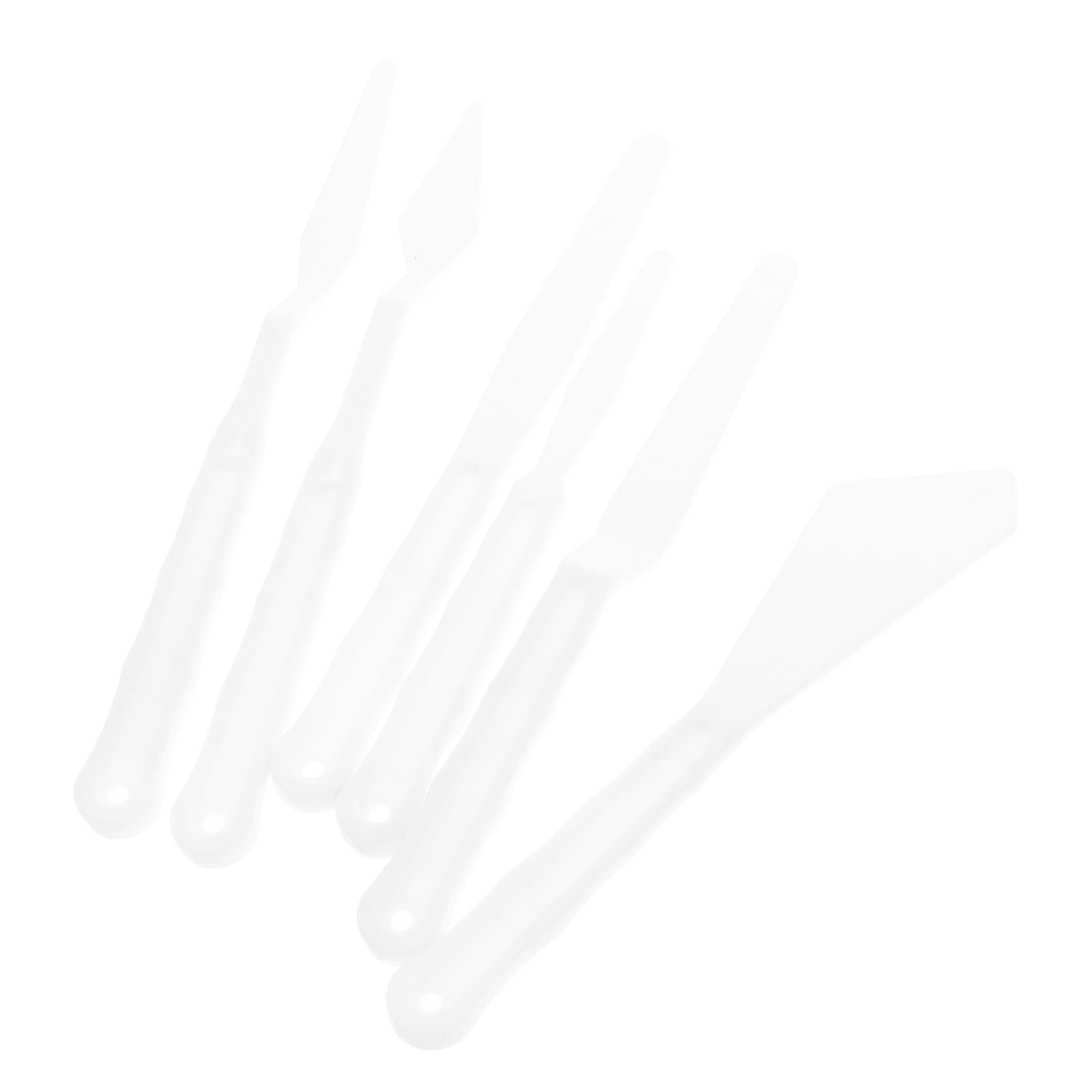 Beatifufu 1 Set Plastic Painting Palette Knives Plastic Paste Spatula Artist Palette Cutter Painting Palette Spatula with Handle Painting Tool Accessories