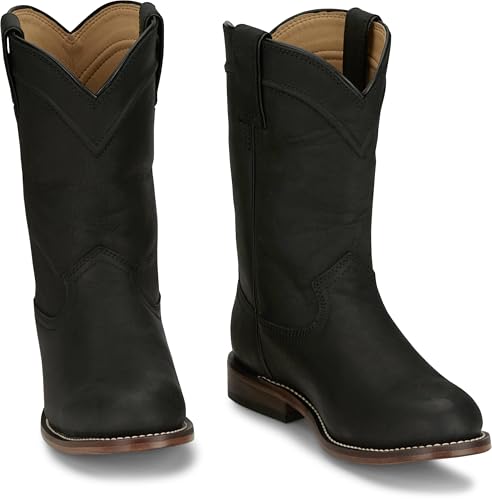 Justin Holland Women's Fashionable Leather Boots - Stylish, Comfortable Footwear for Everyday Wear2