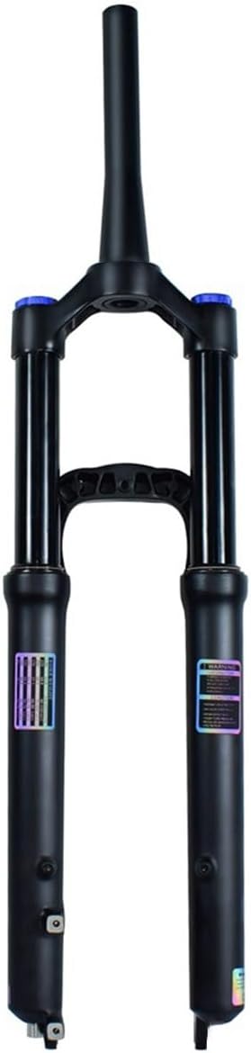 27.5'' 29'' Air Mountain Bike Suspension Fork Front Forks 140mm Travel 1 1/2 Inch Threadless Tapered Steerer Axle QR 9mm Disc Brake Compatible