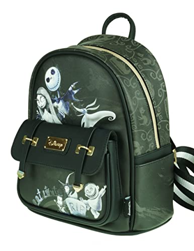 Nightmare Before Christmas 11 Inches Vegan Leather Mini Backpack - A21950, Multicoloured #TOP5