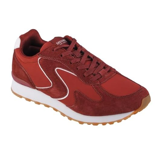 Skechers Trainers, Sports Shoes, Zapatillas Deportivas Hombre, Rojo, 42 EU