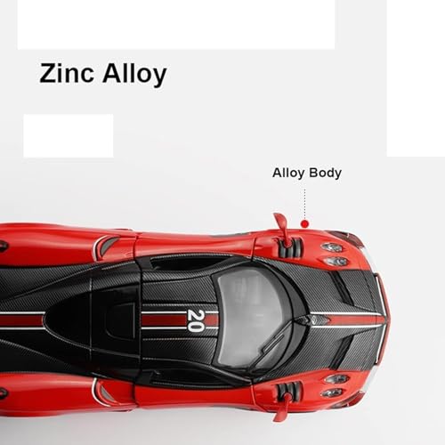 Image of 1:32 Scale Die-Cast Pagani Huayra Model Car - Pull-Back Action, Light & Sound Effects, Openable Doors, Collectible Metal Toy Car for Kids & Adults