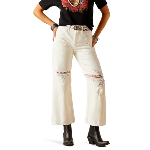 ARIAT Womens Ultra High Rise Tomboy Wide, White