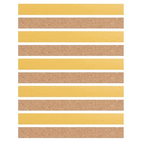 Alide 10 Stück selbstklebende Korkstreifen zur Hutgrößenanpassung, einfache Anpassung des Hutumfangs, 200 x 20 x 2 mm