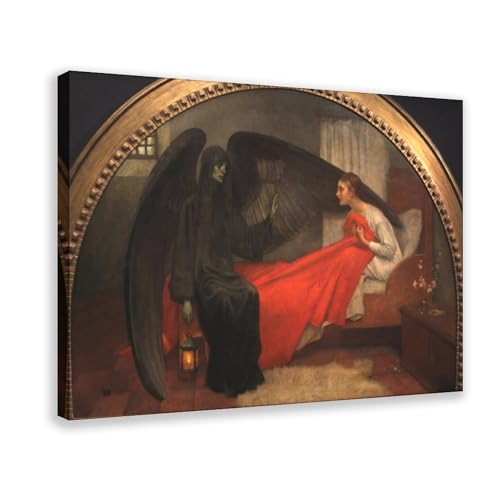 Toile Death And The Maiden Marianne Stokes décoration murale élégante pour grand bureau