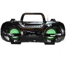 Emerson EPB-3005 Retro Portable Boombox CD Player, AM/FM Radio, Bluetooth, USB, LED Display, Aux-in, Headphone Jack, Battery or AC Powered, Classic Entertainment for Home & Outdoors