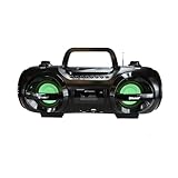 Emerson EPB-3005 Retro Portable Boombox CD Player, AM/FM Radio, Bluetooth, USB, LED Display, Aux-in, Headphone Jack, Battery or AC Powered, Classic Entertainment for Home & Outdoors