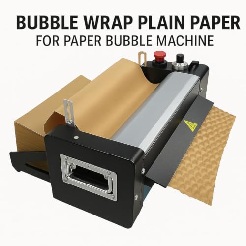 Image of Kraft Refill Roll for Bubble Wrap Machine - Eco-Friendly Brown Cushioning for Void Fill, Ideal for Shipping & E-Commerce Packaging (Refill Only)