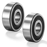 2Pcs 6200 RS Ball Bearings 10x30x9mm Deep Groove Sealed Ball Bearing Stable Performance