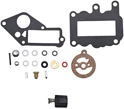 Carbman 382048 Carburetor Repair Rebuild Kits Float Replacement for Johnson and Evinrude Outboard 9.5 hp Engine 1964-1973 Replace 379154 765630