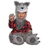 AMSCAN Baby Wolf Halloween Costume for Infants, 12-24 Months, with Included Accessories