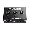 M-Audio M-Track Solo – USB Audio Interface for Recording, Streaming and Podcasting with XLR, Line and DI Inputs, Plus a…