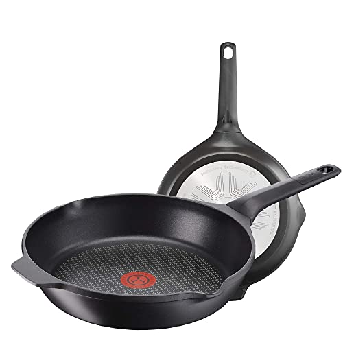 Tefal Aroma - Juego de 2 sartenes: de 22 y 24 cm de aluminio fundido y titanio, sartenes...