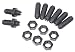 Empi 21-2313-0 O.E. Type Valve Adjusting Screw/Nut Kit, Set of 8