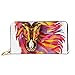 Produktbild JHGFG Mode Handtasche Reißverschluss Brieftasche Pferd Geometrisch Fabelhaftes Haar Pferd Telefon Clutch Geldbörse Abendkupplung Blocking Leder Brieftasche Multi Card Organizer