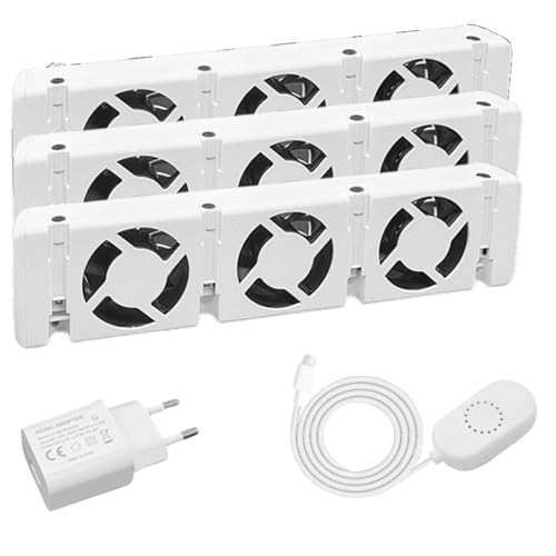 AVOID Heizkörper Ventilator Set Von 3 - Geliefert Mit Thermostat Heizung - Smart Air Technologie - Radiator Ventilator Lösung für Nachhaltigkeit in Ihrem Zuhause