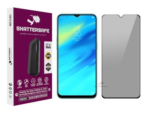 Image of Anti-Spy Privacy Tempered Glass Compatible For Realme 2 Pro / 5 Pro [Pack of 1]. 9H Hardness, Anti-Scratch, Edge-to-Edge Protection With Easy Installation Kit & Case Friendly Fit.