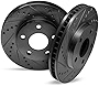 R1 Concepts Rear Brake Rotors Black Drill Slot RBC.33048.01
