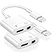[Apple MFi Certified] iPhone Headphone Adapter & Splitter, 2 in 1 Lightning to 3.5mm Headphone Audio & Charger for iPhone 11/11 Pro/XS/XR/X/8 7 6, iPad, iPod, Support Calling & Music Control & iOS 13