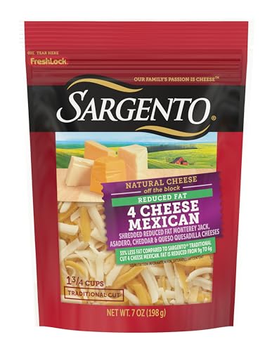 Sargento Reduced Fat 4 Cheese Mexican