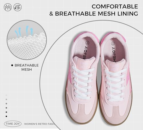 Women's Retro Sneakers Vintage Leather & Suede Patchwork Casual Shoes with Recyclable Material Insole Trendy Non-Slip Cushion for Streetwear & Daily Outfits3